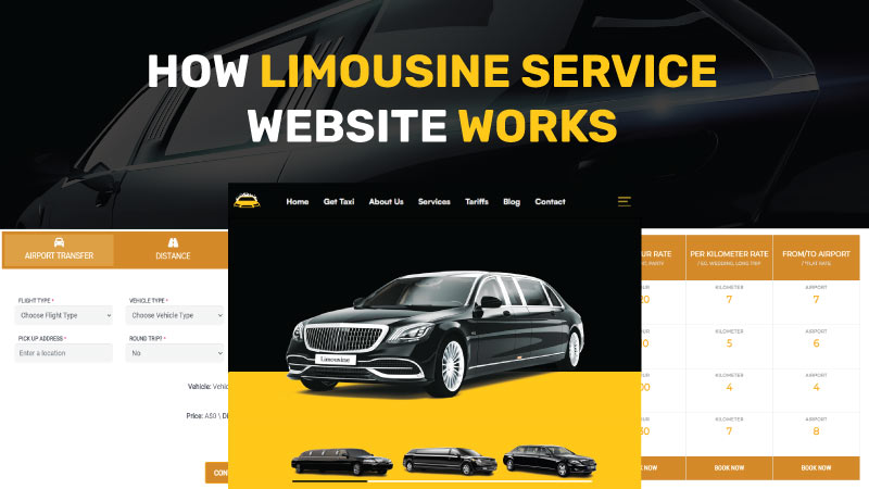 How Limousine Service Website works?